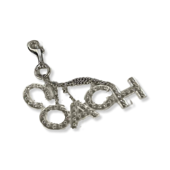 Coach Plastic Keychain Charm with Swarovski Rhinestones - Picture 3 of 3